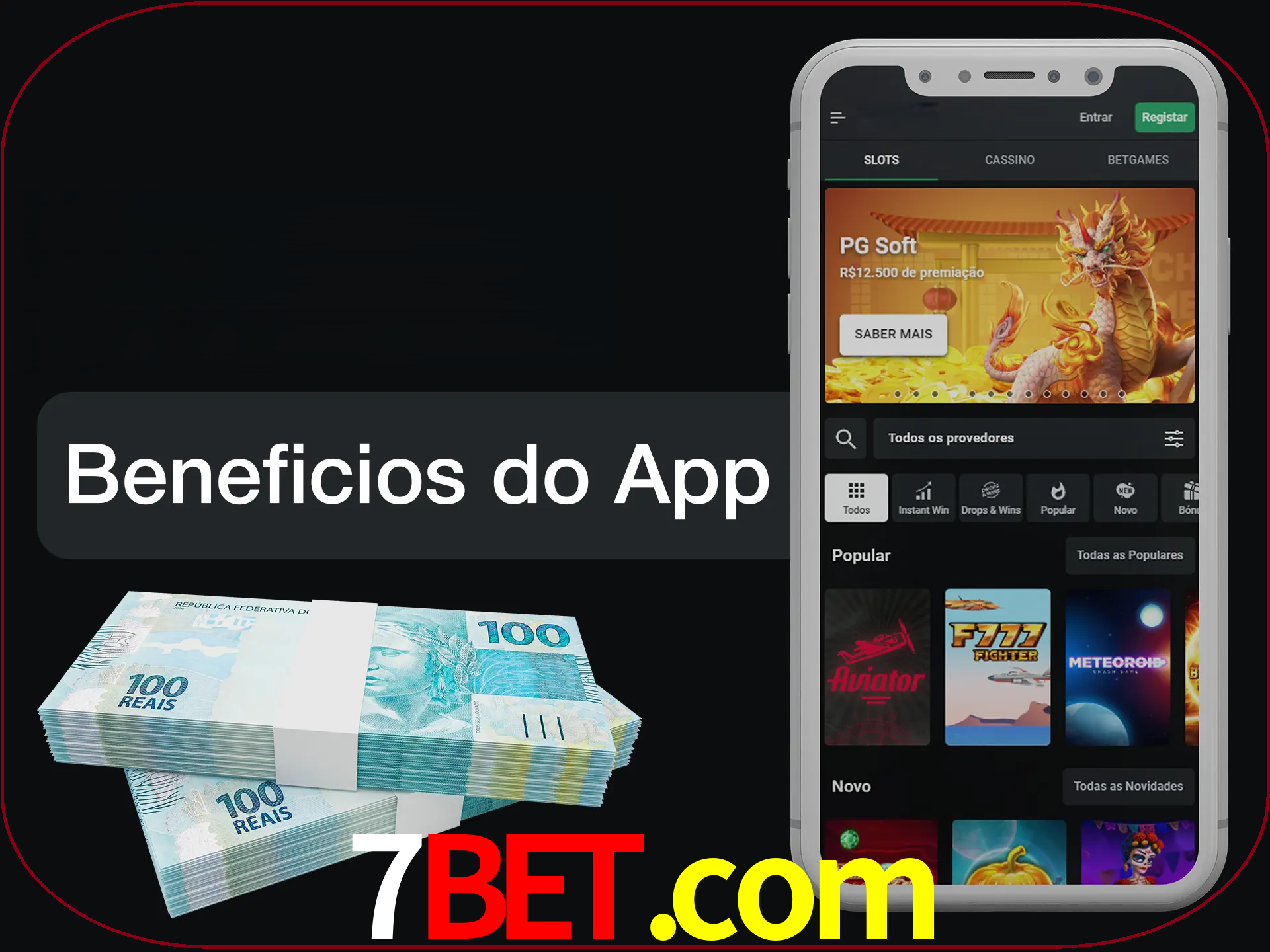 Obtenha todos os benefícios usando o aplicativo.