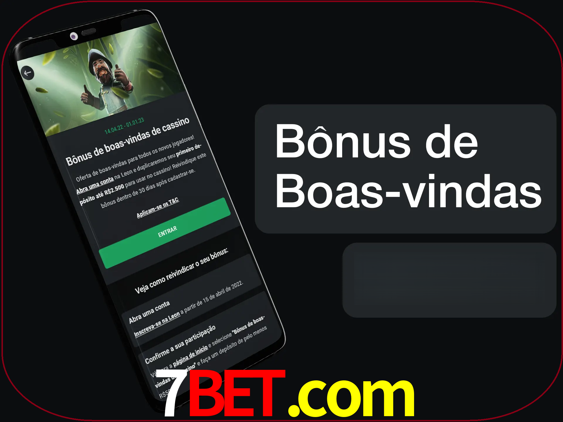 Não se esqueça de usar o bônus de boas-vindas.